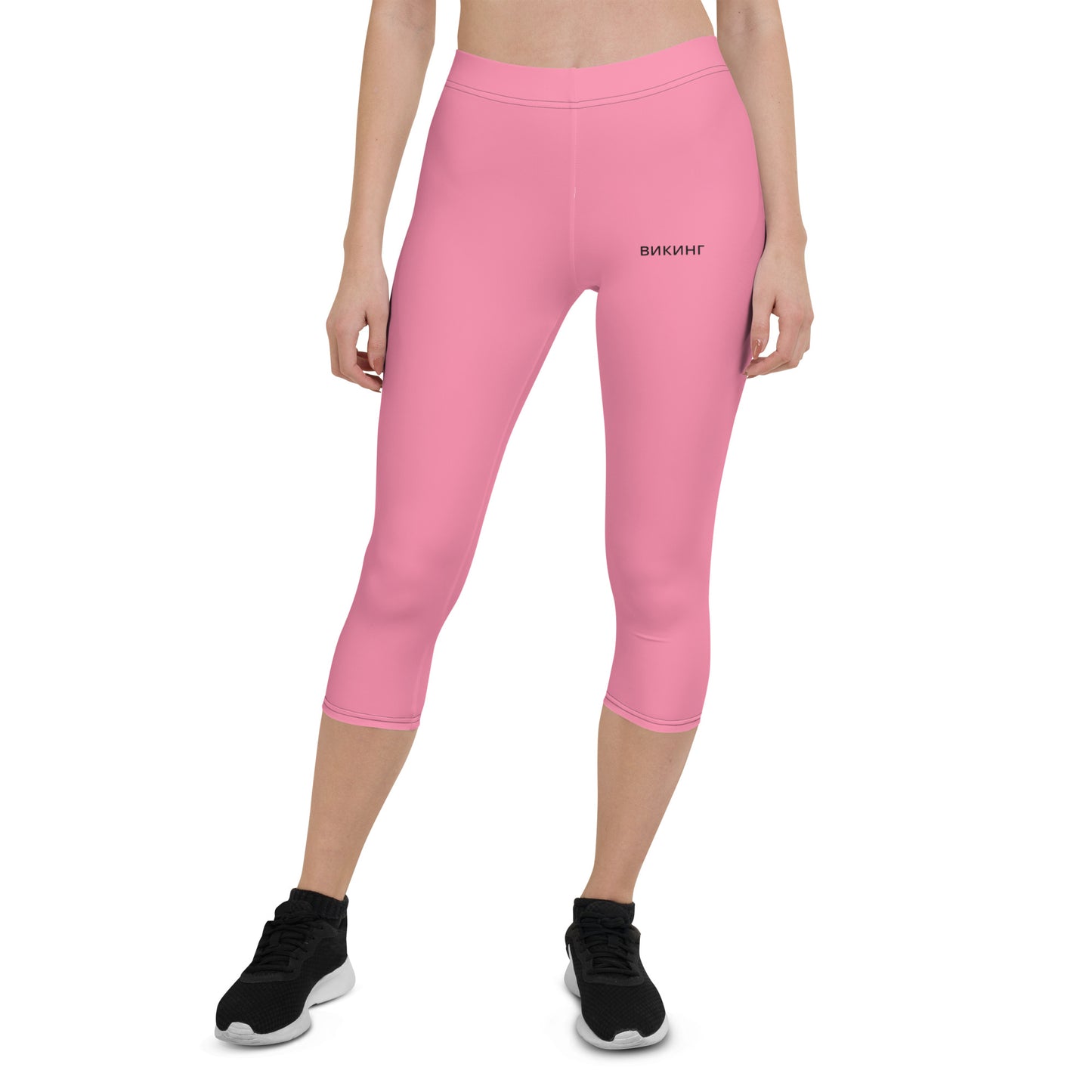 ВИКИНГ Original Bubble Gum Pink Performance Capri Leggings