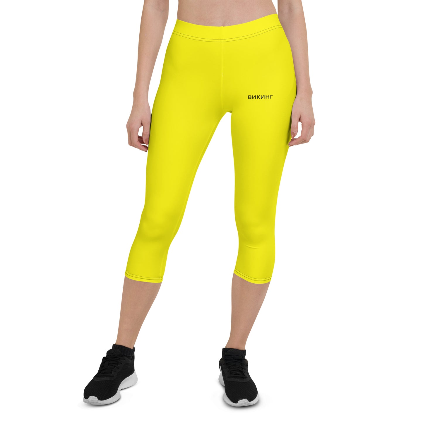 ВИКИНГ Original Bumble Bee Yellow Performance Capri Leggings