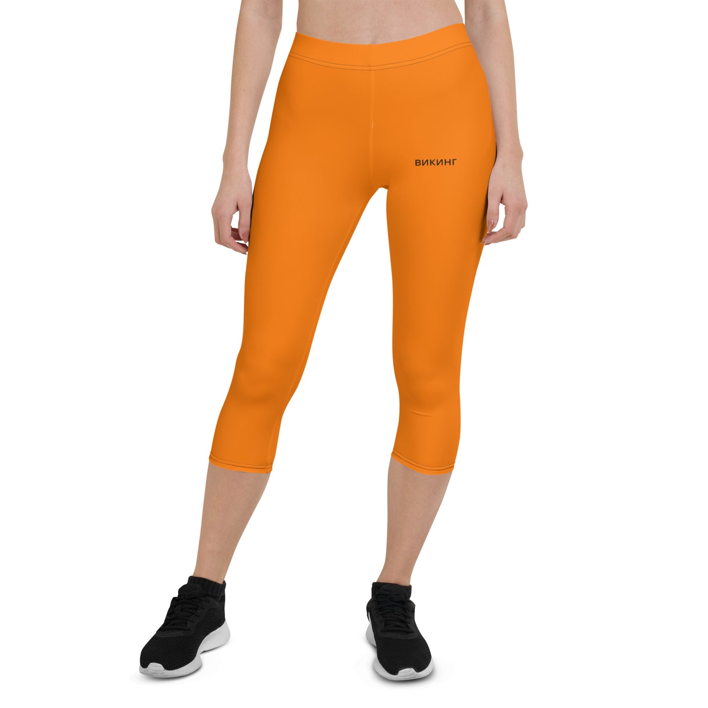 ВИКИНГ Original Tangerine Orange Performance Capri Leggings