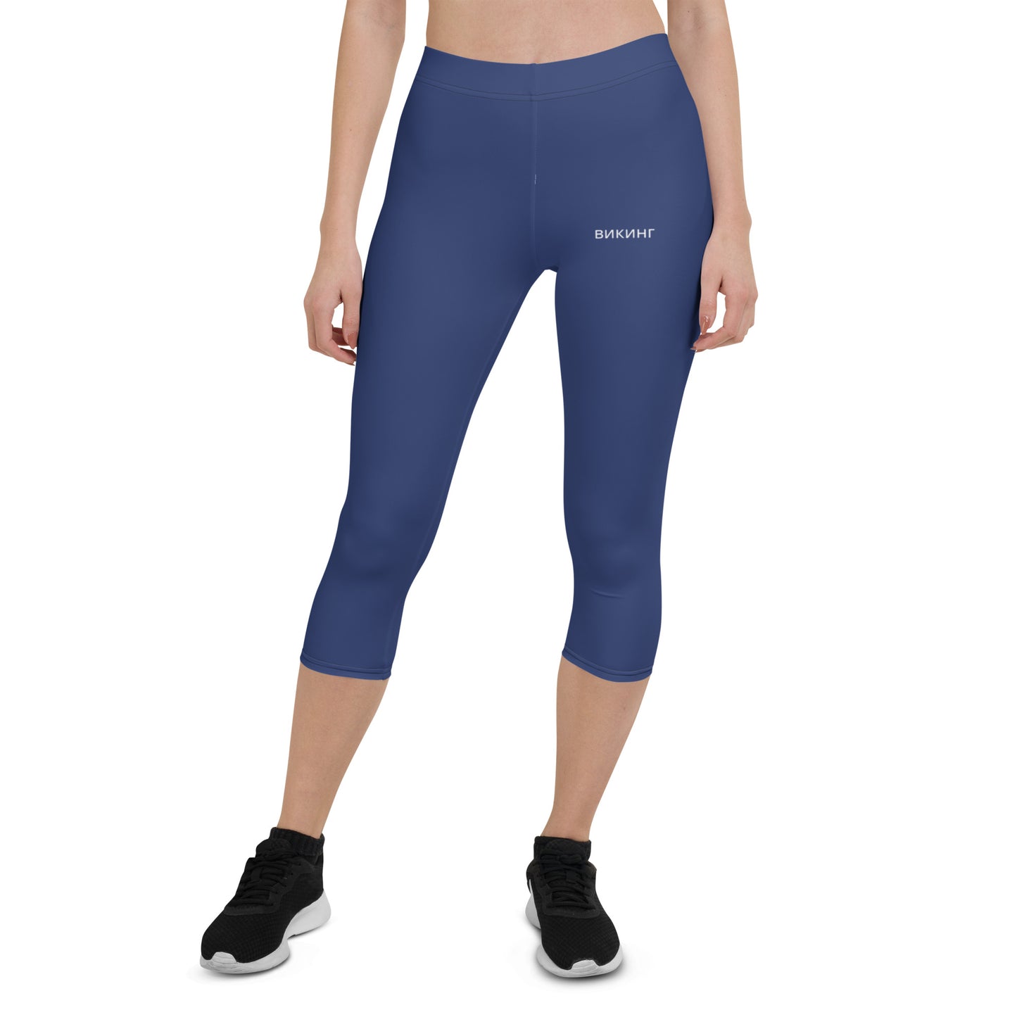 ВИКИНГ Original Navy Blue Performance Capri Leggings