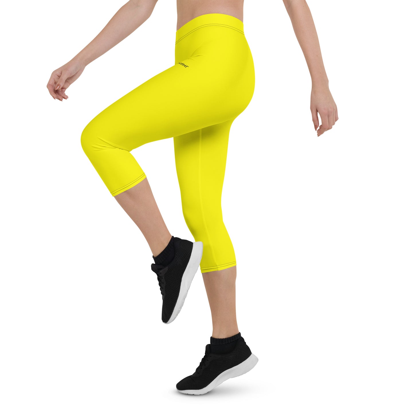 ВИКИНГ Original Bumble Bee Yellow Performance Capri Leggings