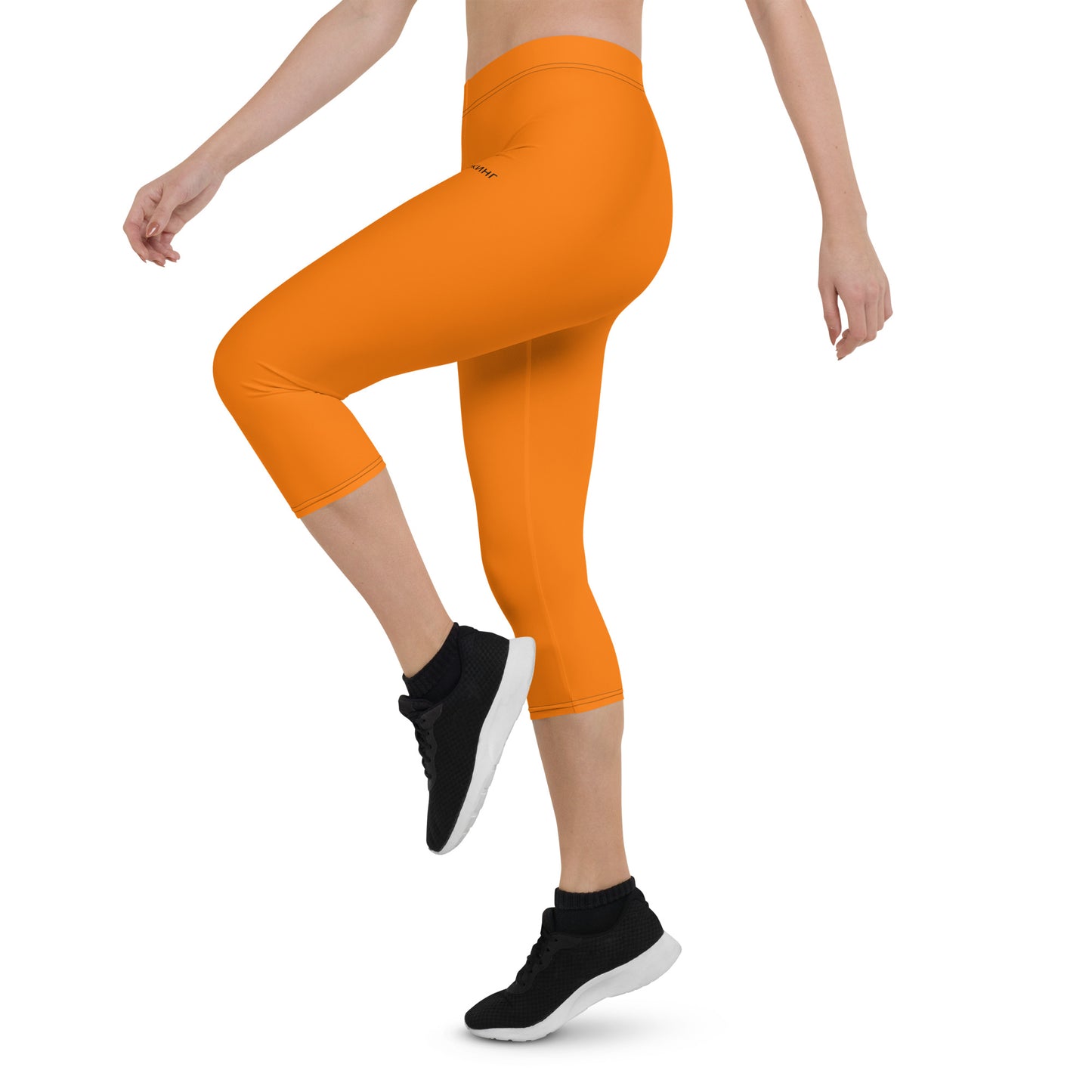 ВИКИНГ Original Tangerine Orange Performance Capri Leggings