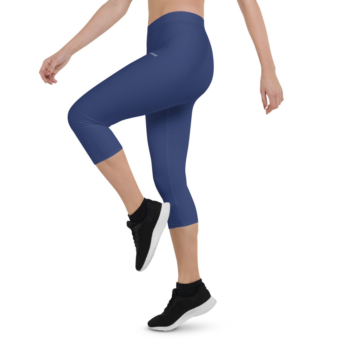 ВИКИНГ Original Navy Blue Performance Capri Leggings