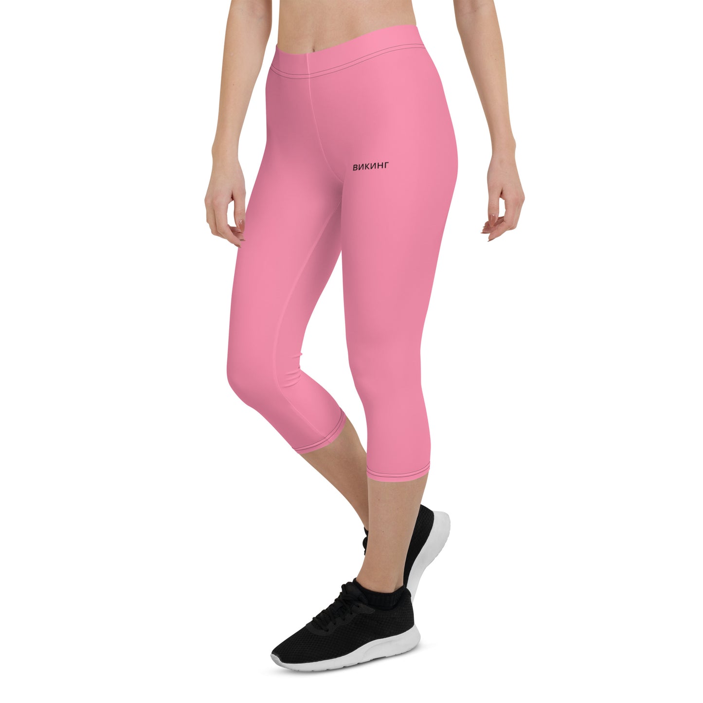 ВИКИНГ Original Bubble Gum Pink Performance Capri Leggings