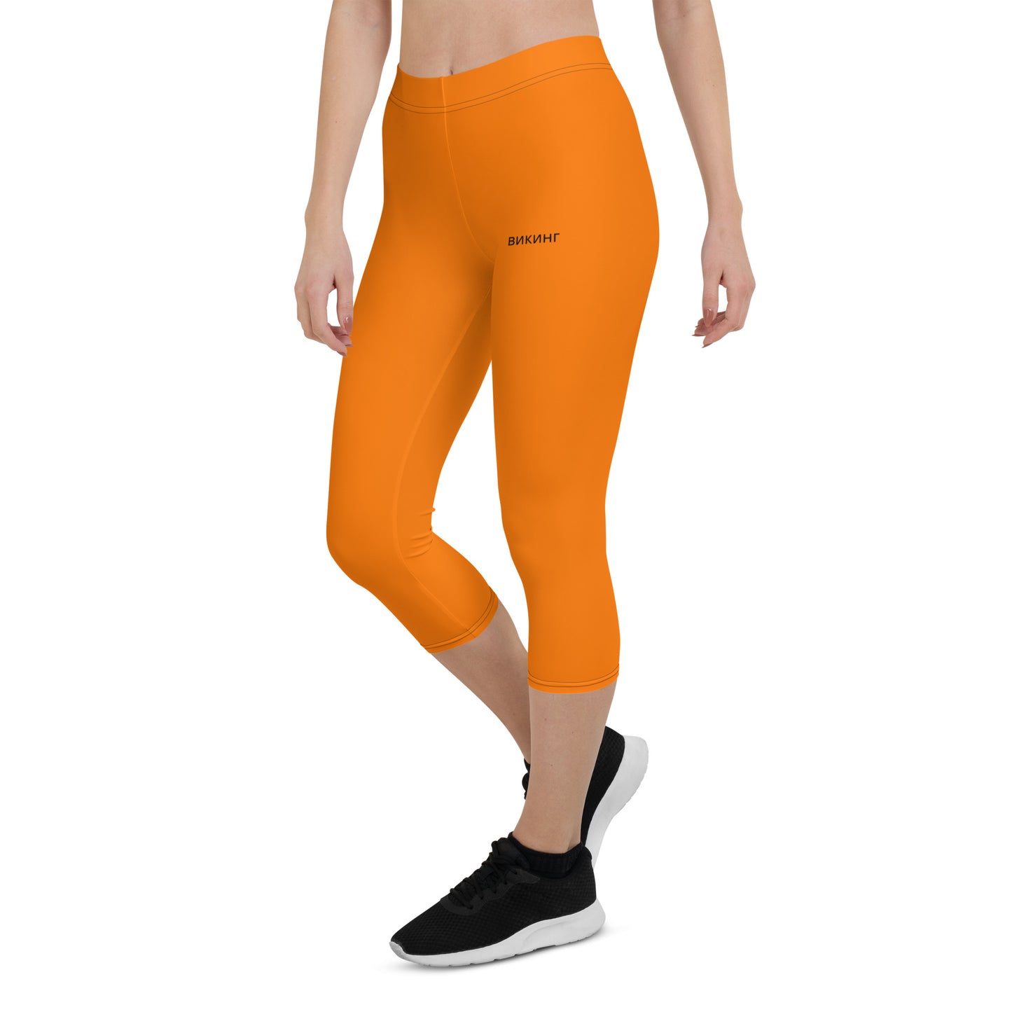 ВИКИНГ Original Tangerine Orange Performance Capri Leggings