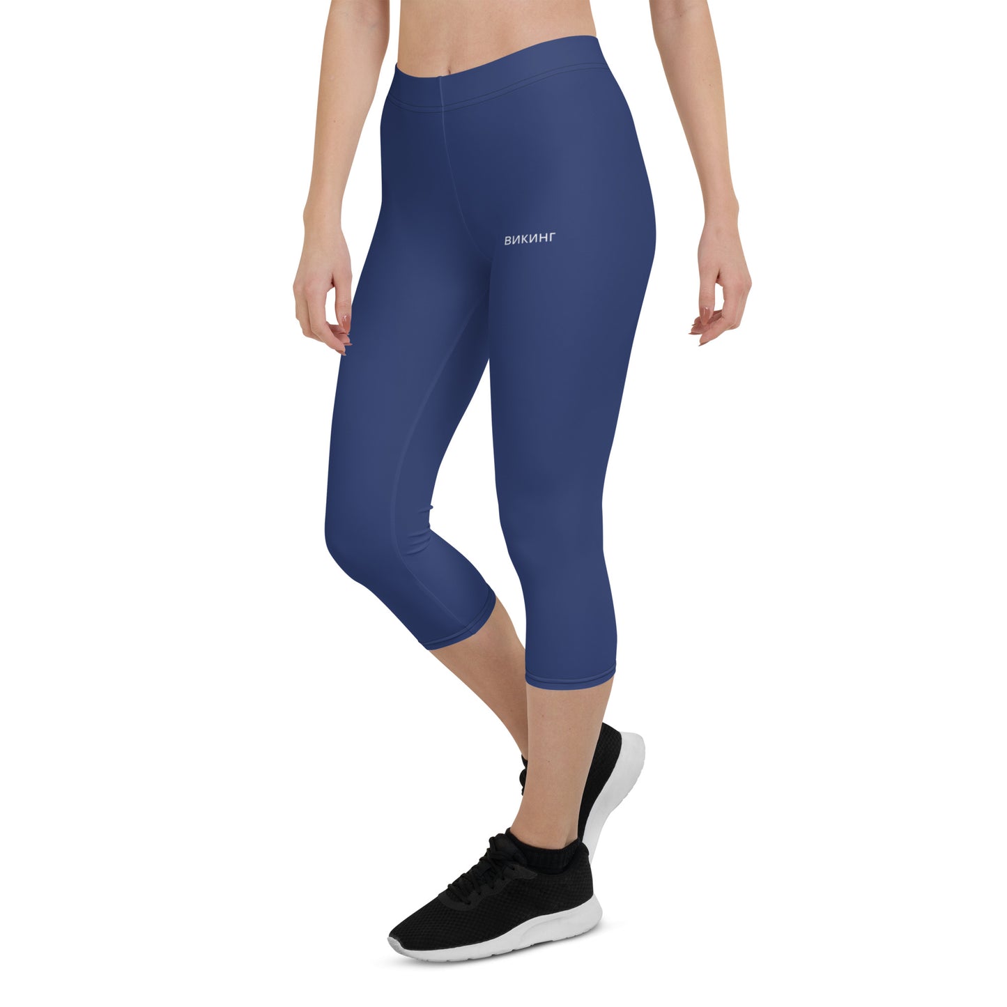 ВИКИНГ Original Navy Blue Performance Capri Leggings