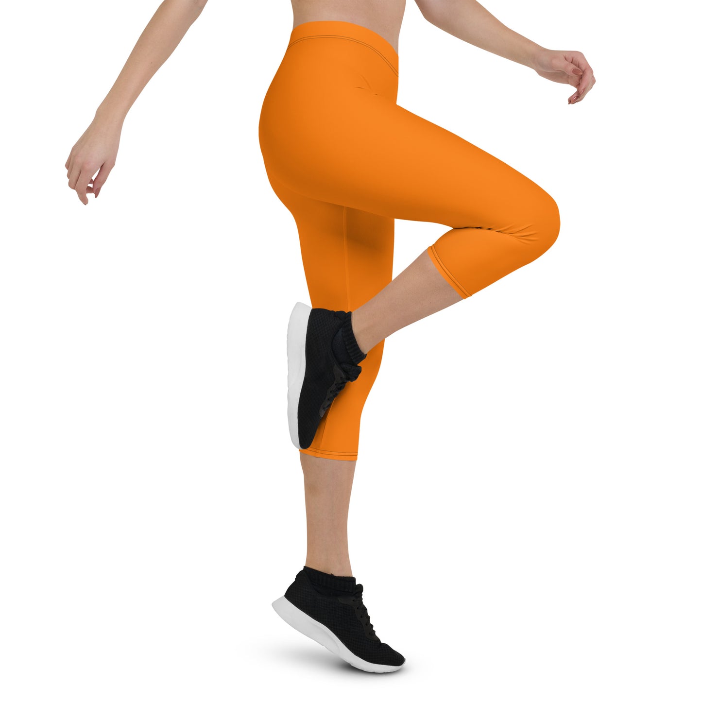 ВИКИНГ Original Tangerine Orange Performance Capri Leggings