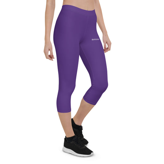 ВИКИНГ Original Plum Purple Performance Capri Leggings