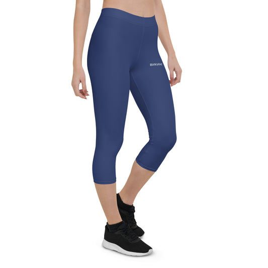 ВИКИНГ Original Navy Blue Performance Capri Leggings