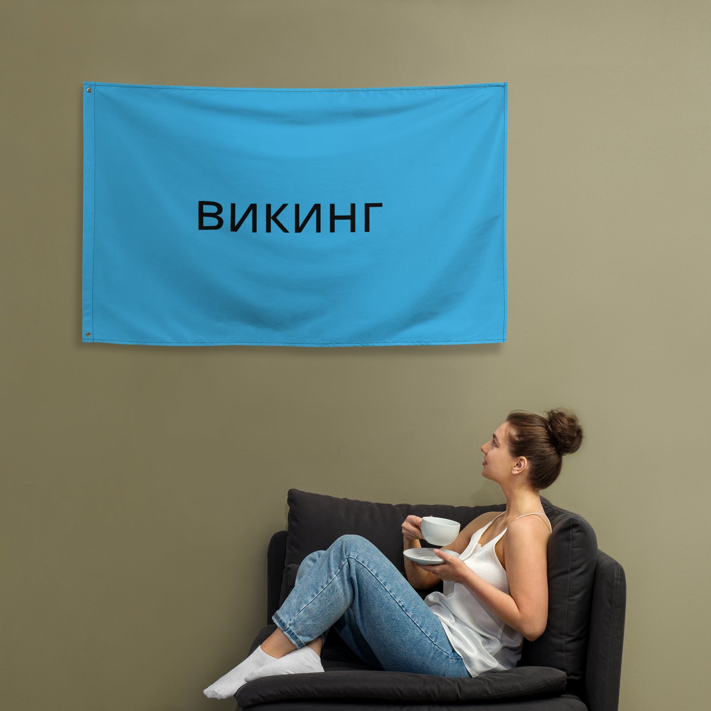 ВИКИНГ Original Olympic Blue Flag