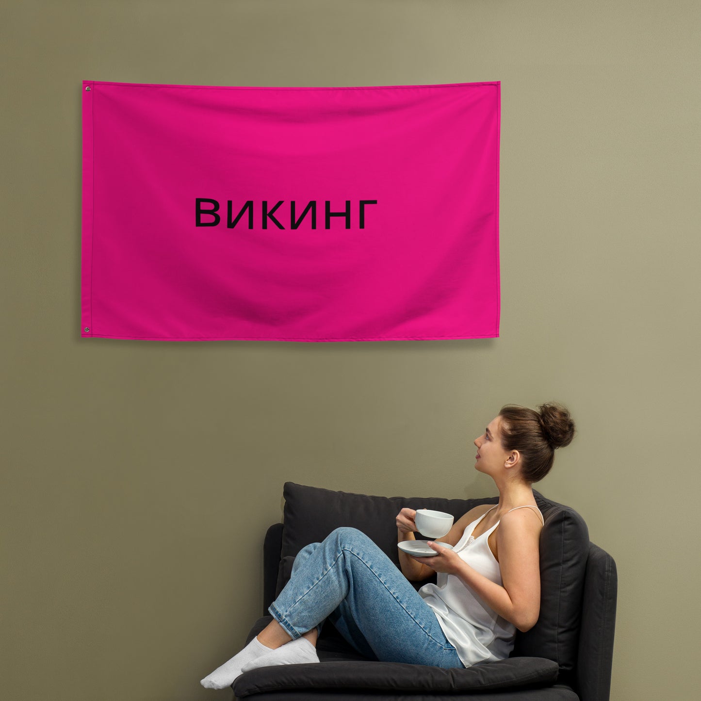 ВИКИНГ Original Bright Pink Flag