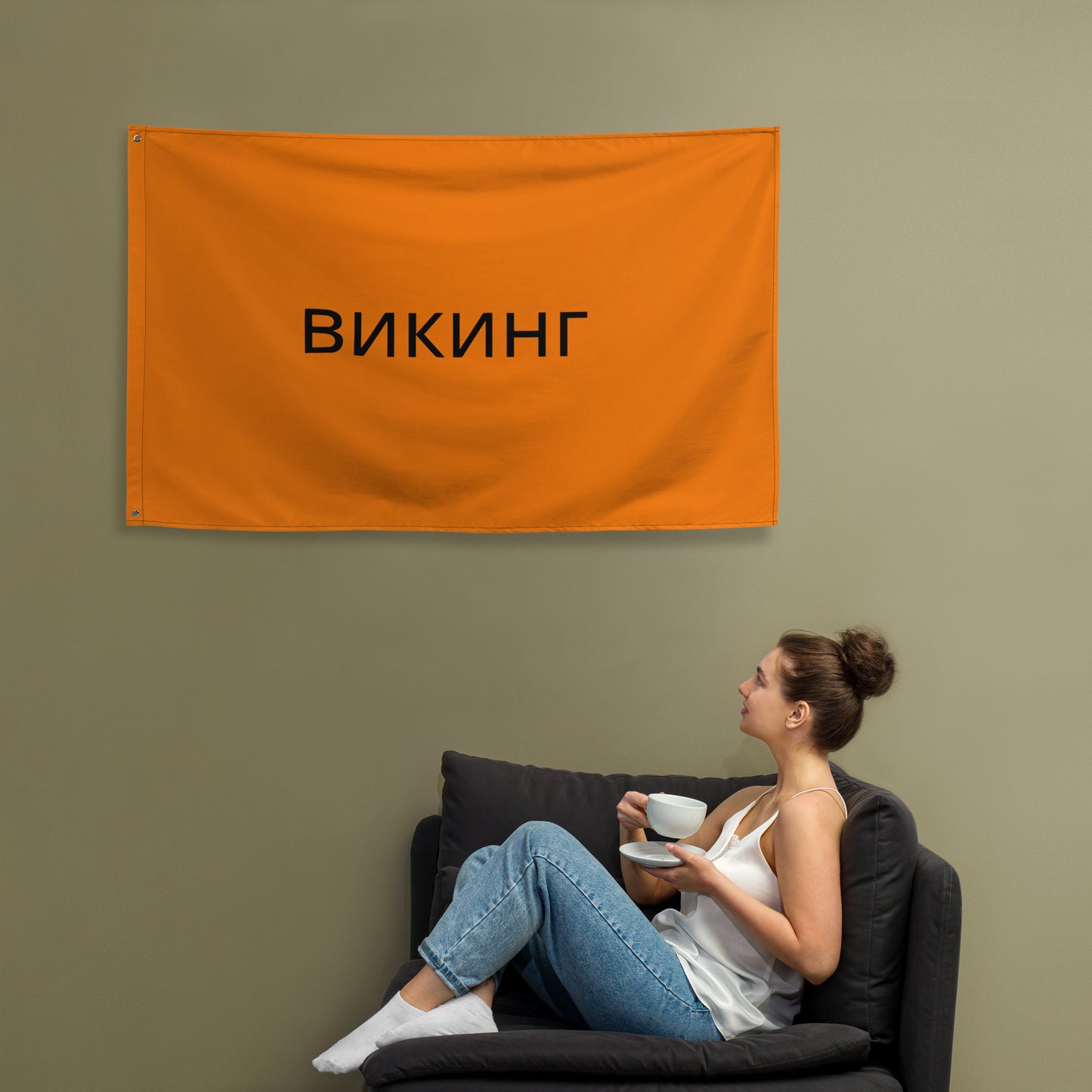 ВИКИНГ Original Tangerine Orange Flag