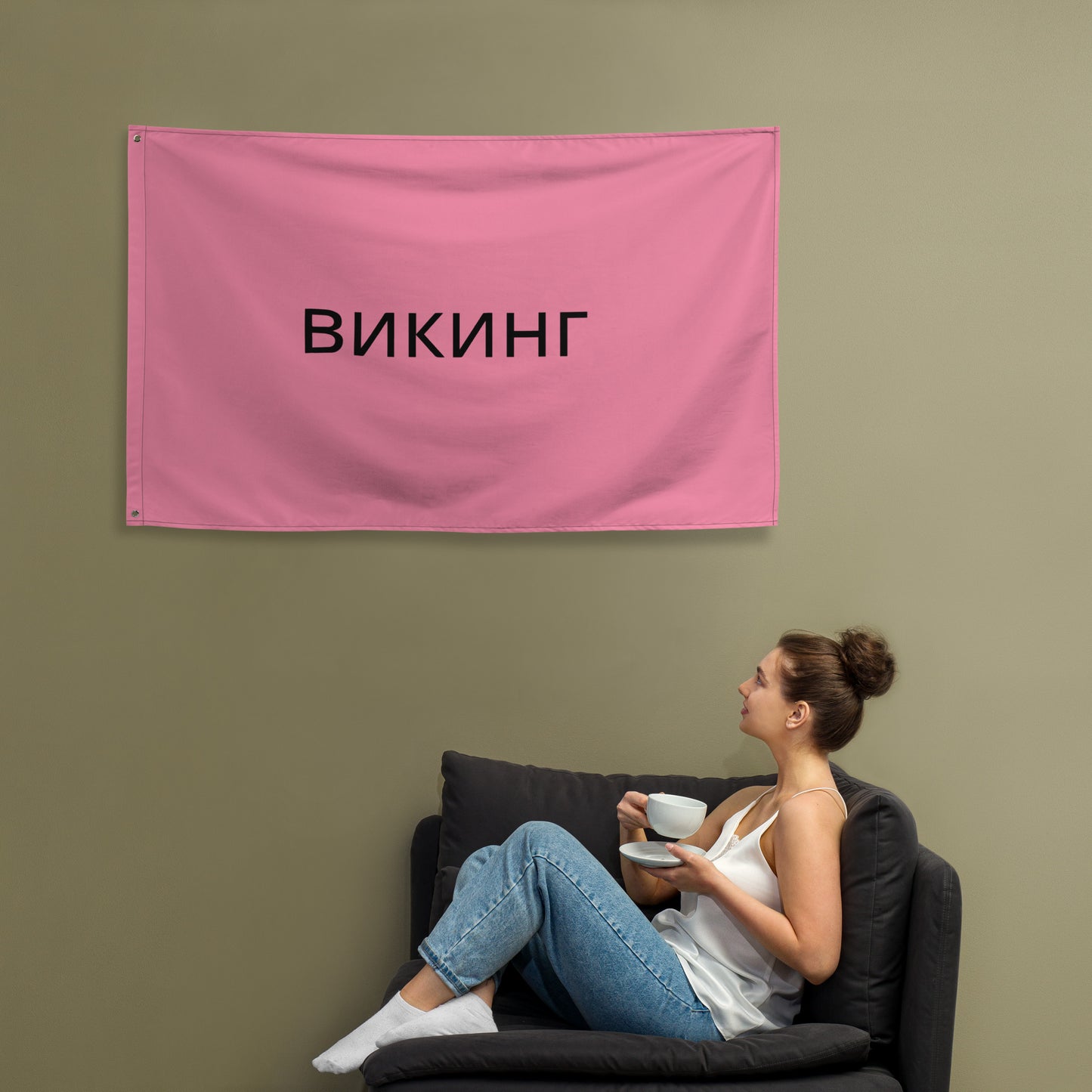 ВИКИНГ Original Bubble Gum Pink Flag