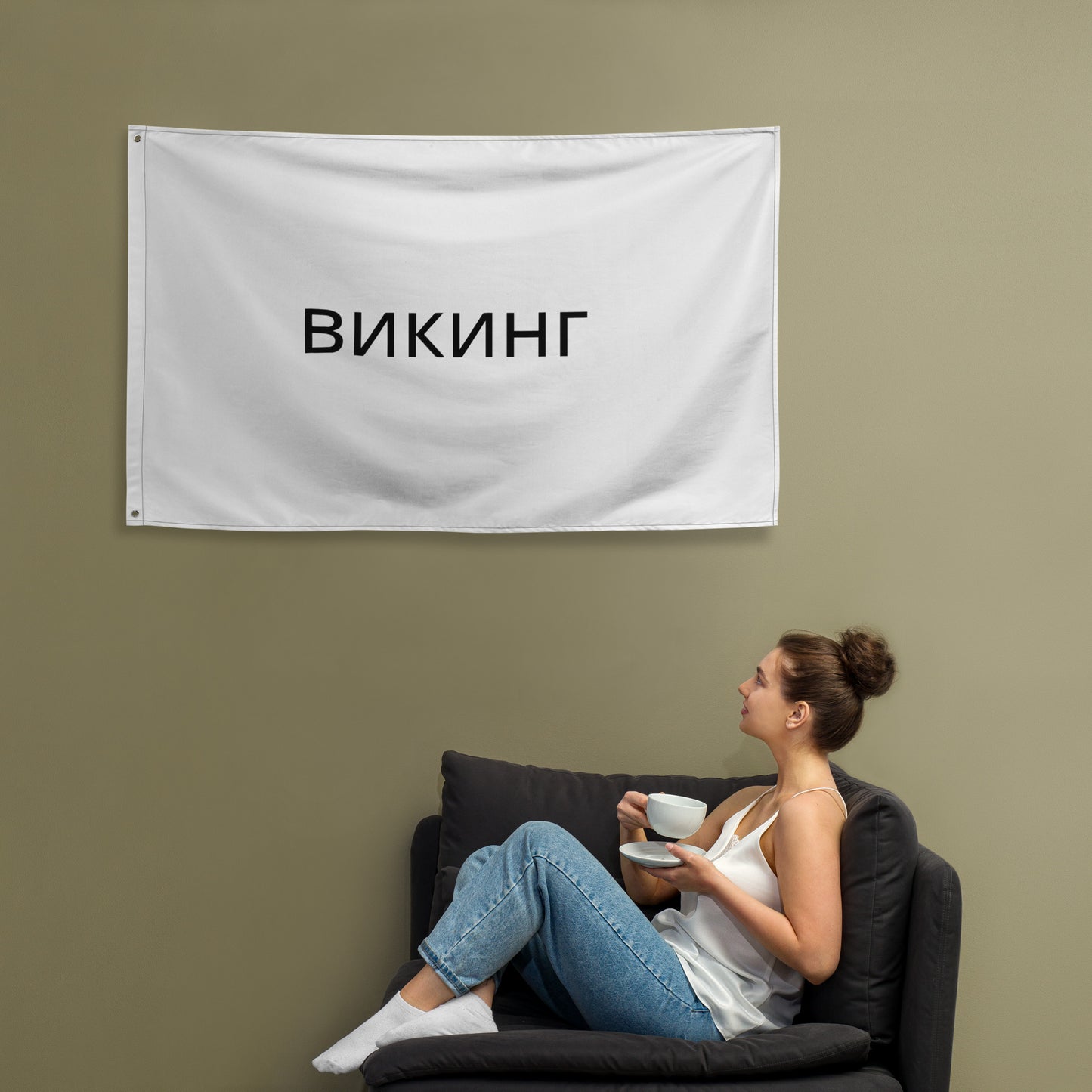 ВИКИНГ Original Snow White Flag