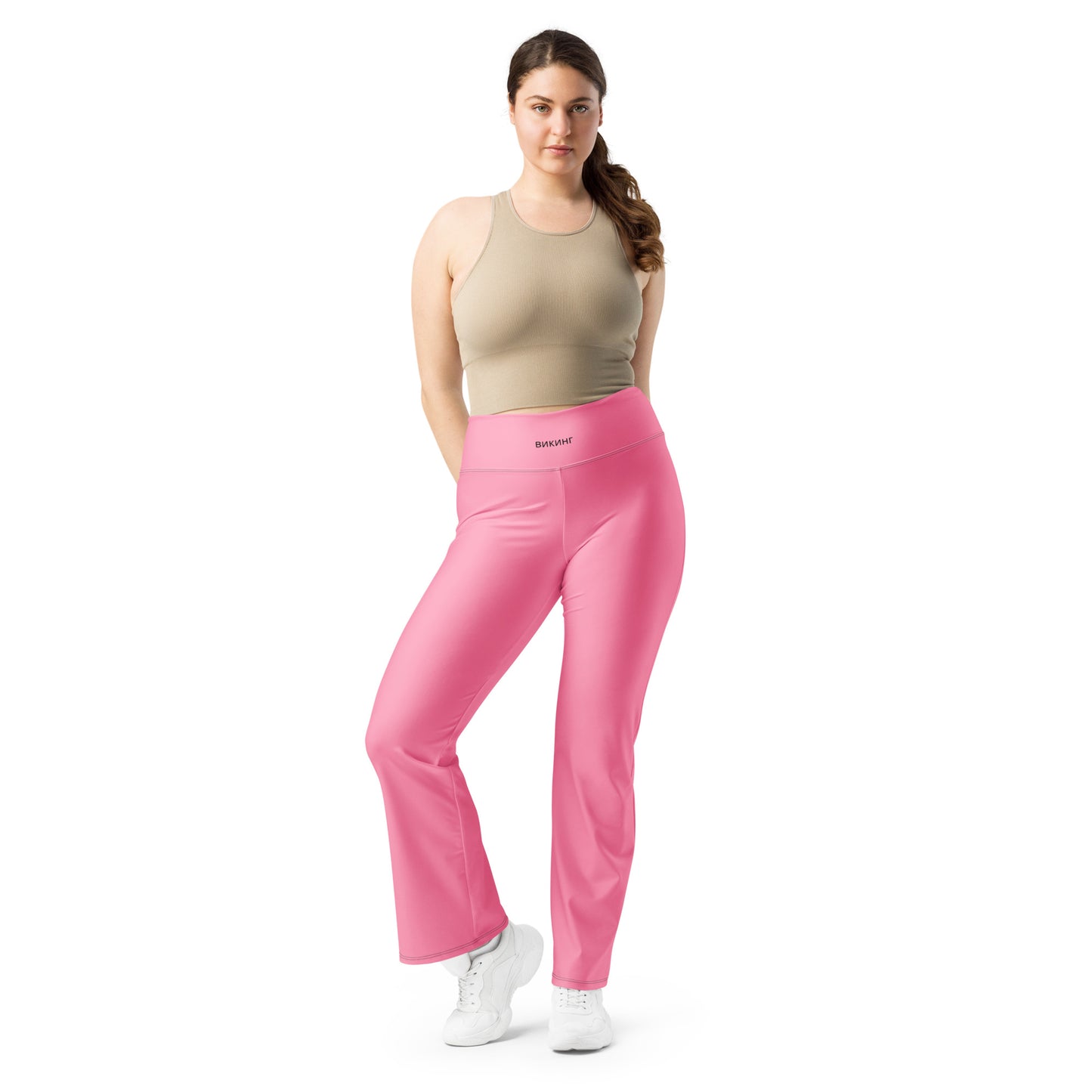 ВИКИНГ Original Bubble Gum Pink Flare Leggings