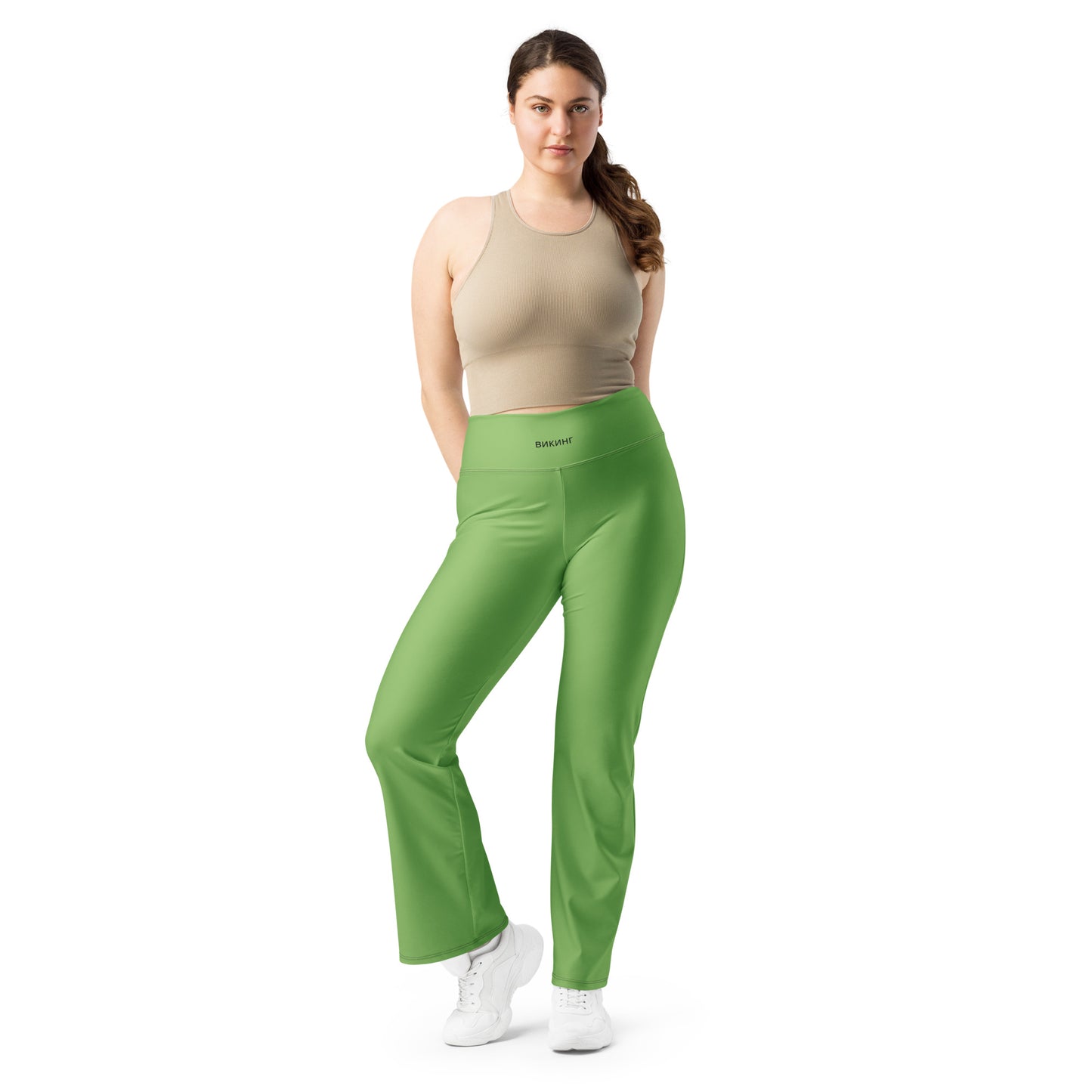 ВИКИНГ Original Shamrock Green Flare Leggings