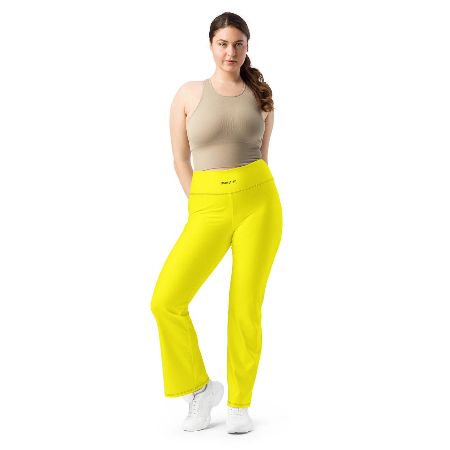 ВИКИНГ Original Bumble Bee Yellow Flare Leggings