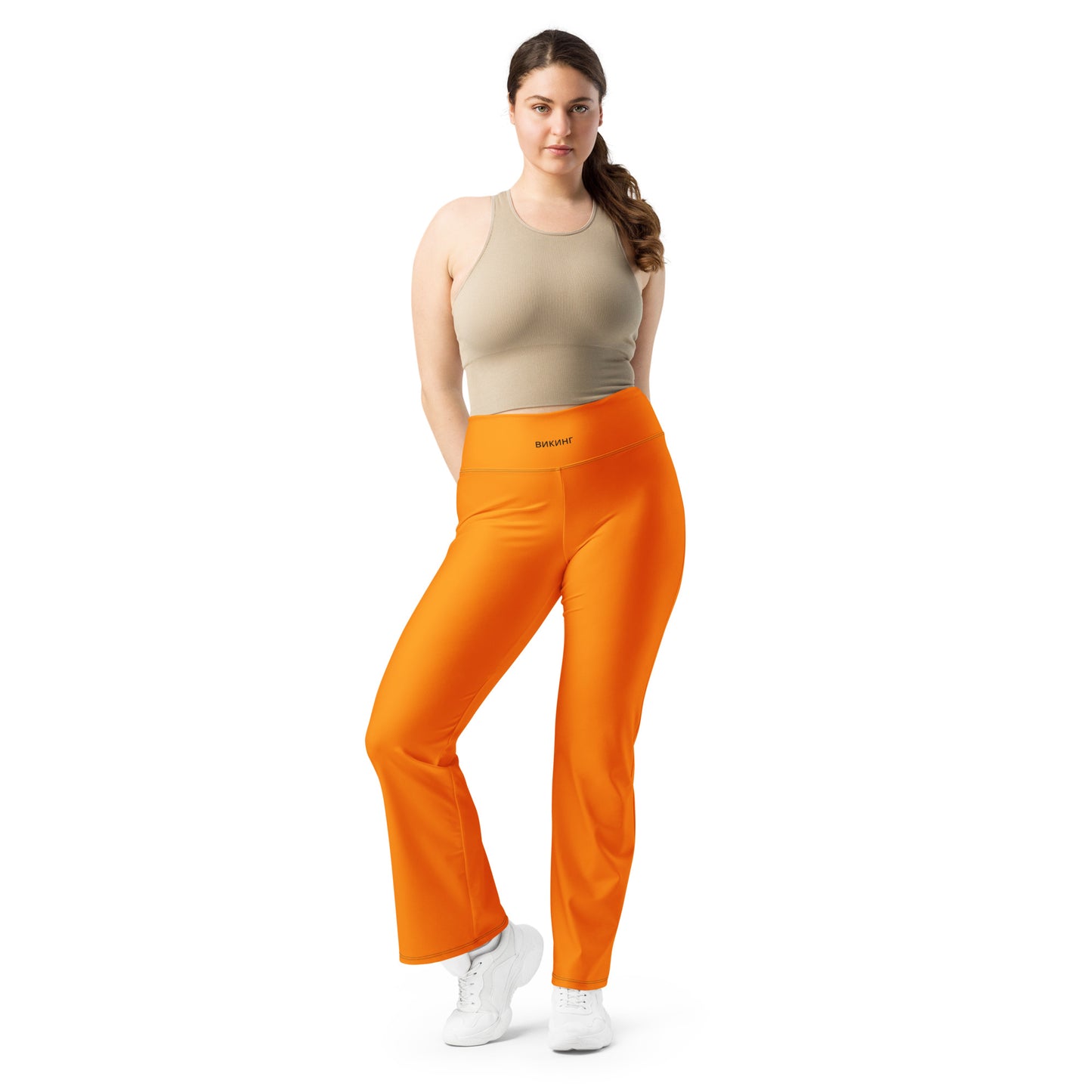 ВИКИНГ Original Tangerine Orange Flare Leggings