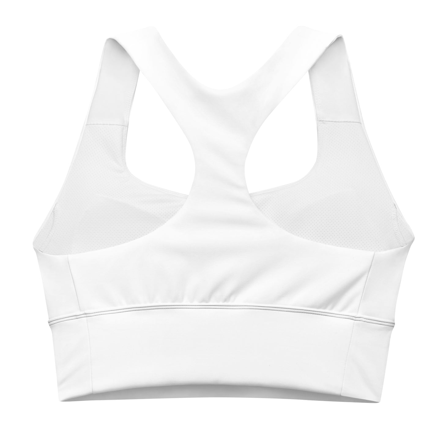 ВИКИНГ Original Snow White Longline Sports Bra