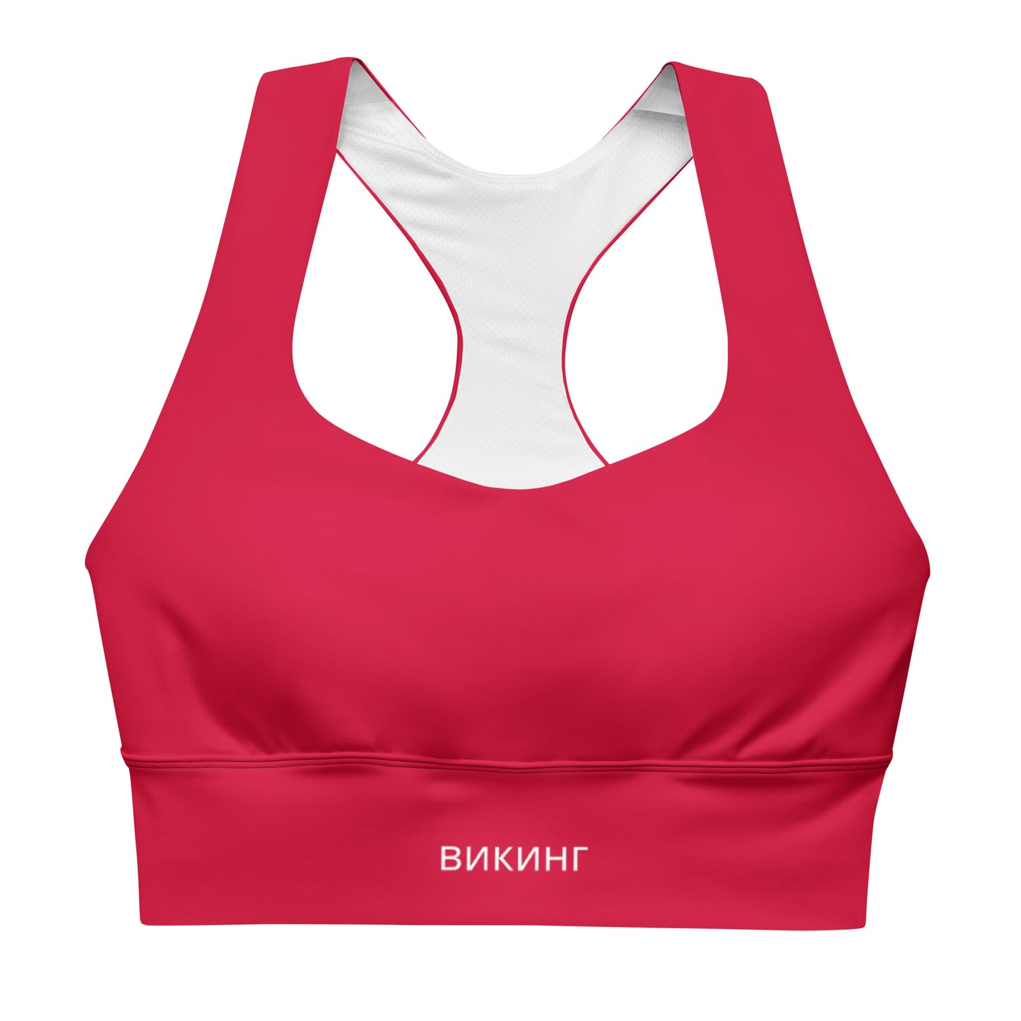 ВИКИНГ Original Lipstick Red Longline Sports Bra