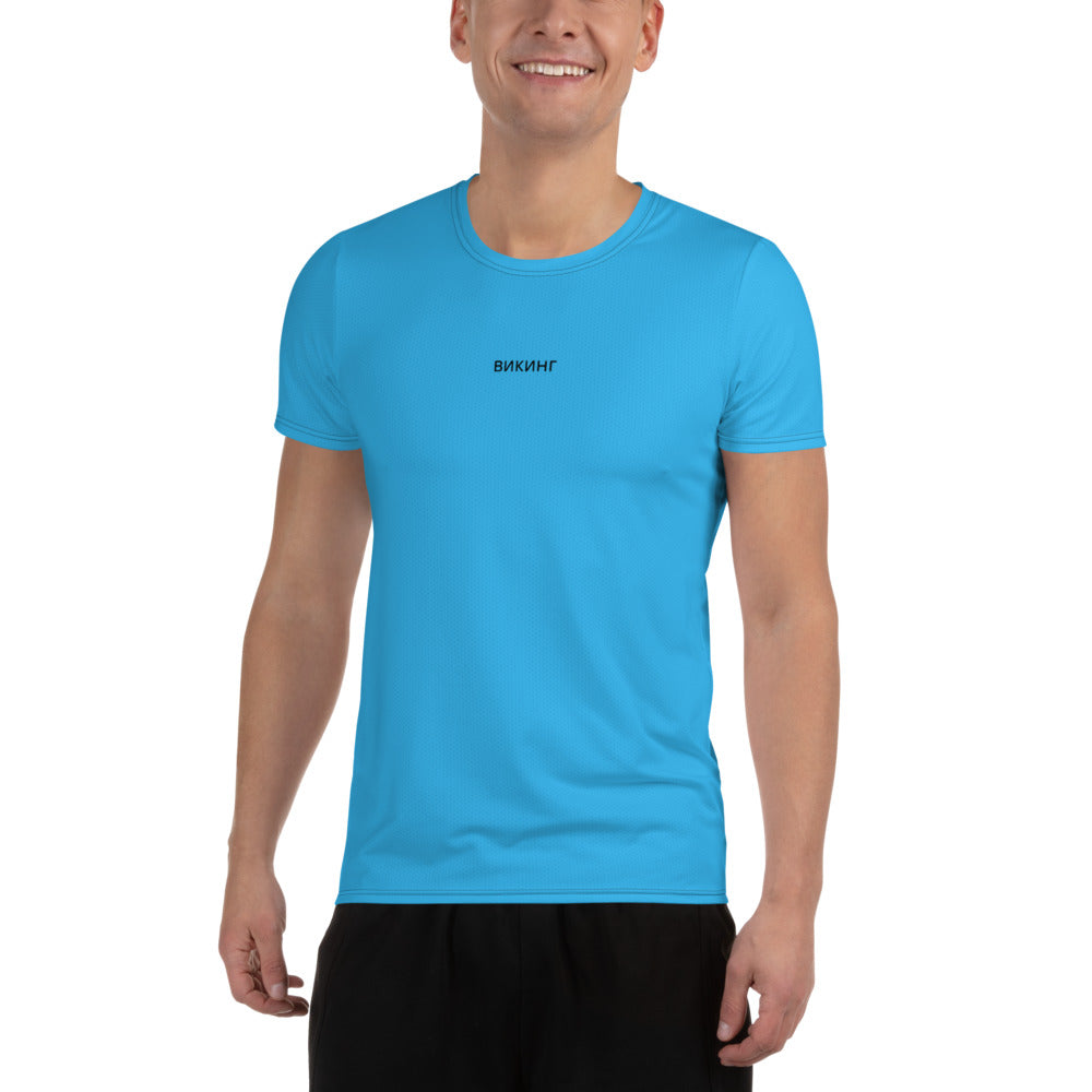 ВИКИНГ Original Olympic Blue Athletic T-Shirt Men’s