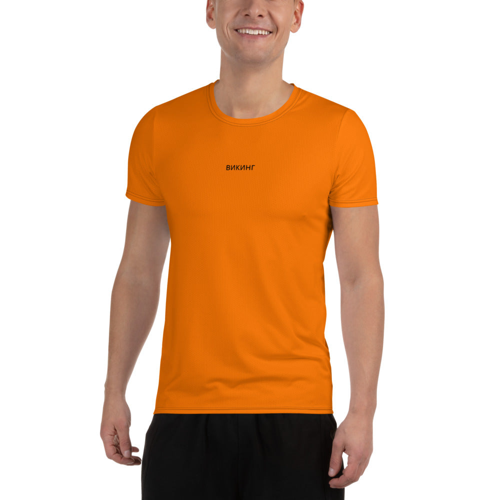 ВИКИНГ Original Tangerine Orange Athletic T-Shirt Men’s