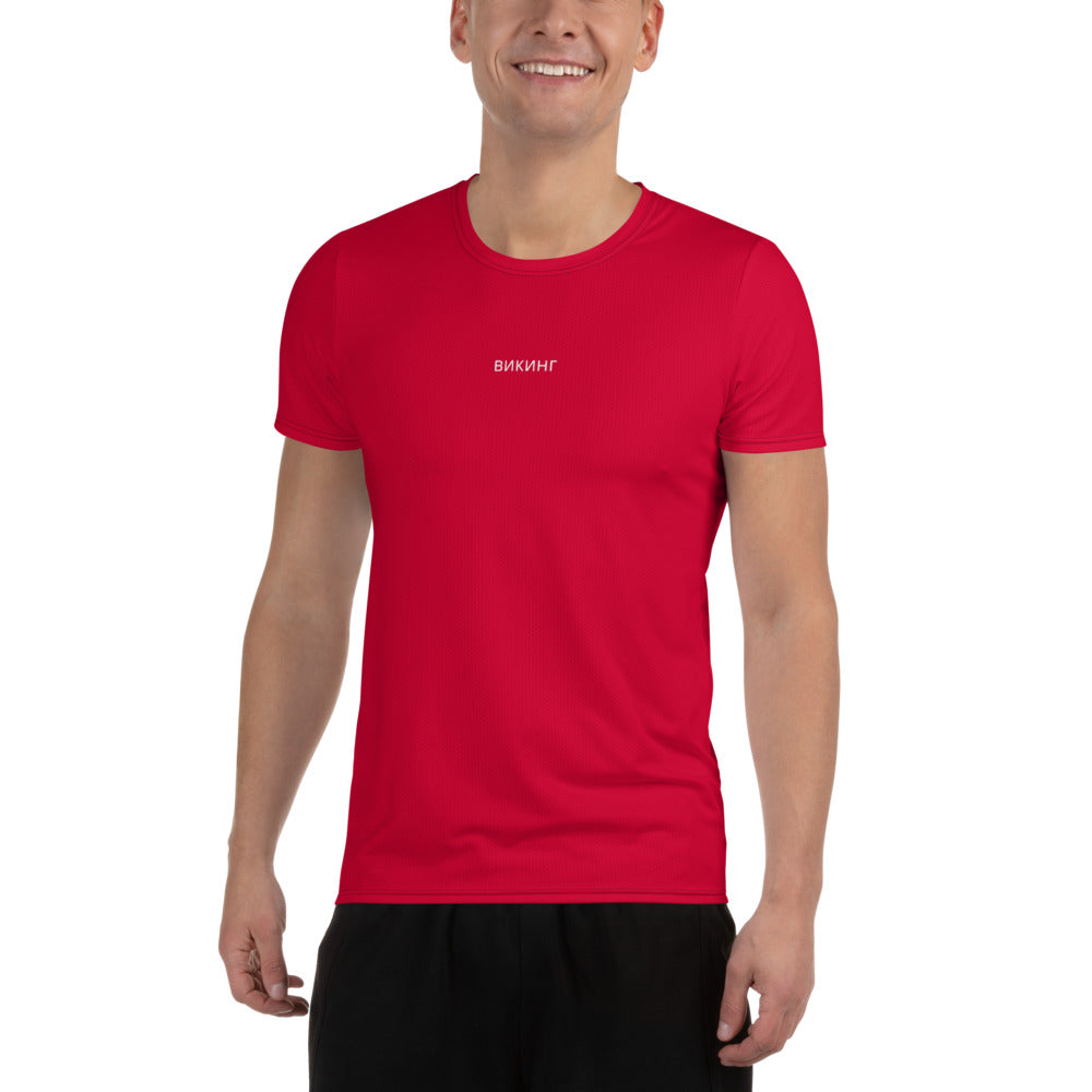 ВИКИНГ Original Lipstick Red Athletic T-Shirt Men’s