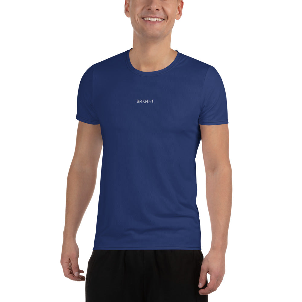 ВИКИНГ Original Navy Blue Athletic T-Shirt Men’s