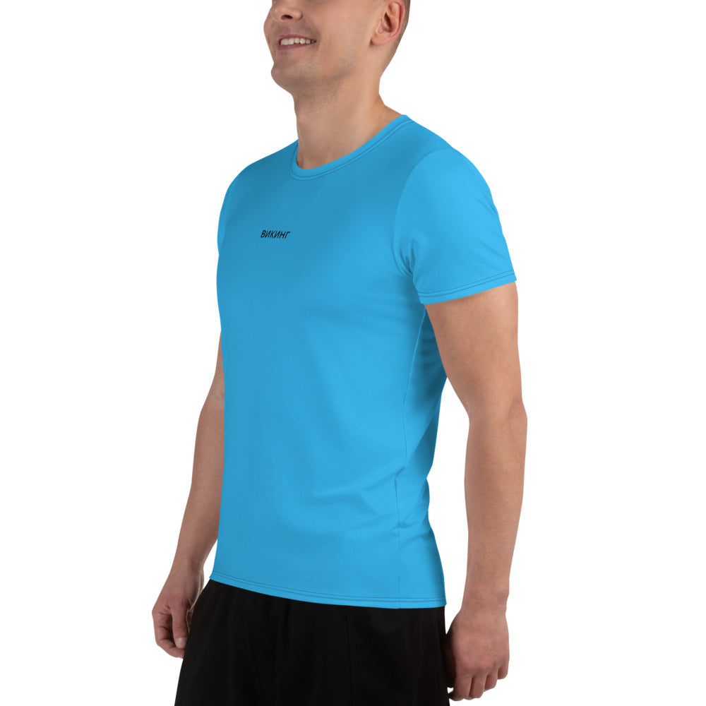 ВИКИНГ Original Olympic Blue Athletic T-Shirt Men’s