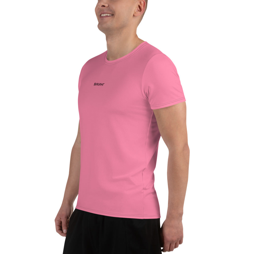 ВИКИНГ Original Bubble Gum Pink Athletic T-Shirt Men’s