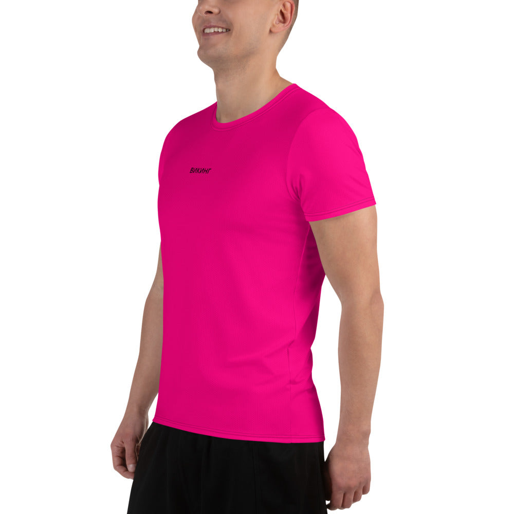 ВИКИНГ Original Bright Pink Athletic T-Shirt Men’s