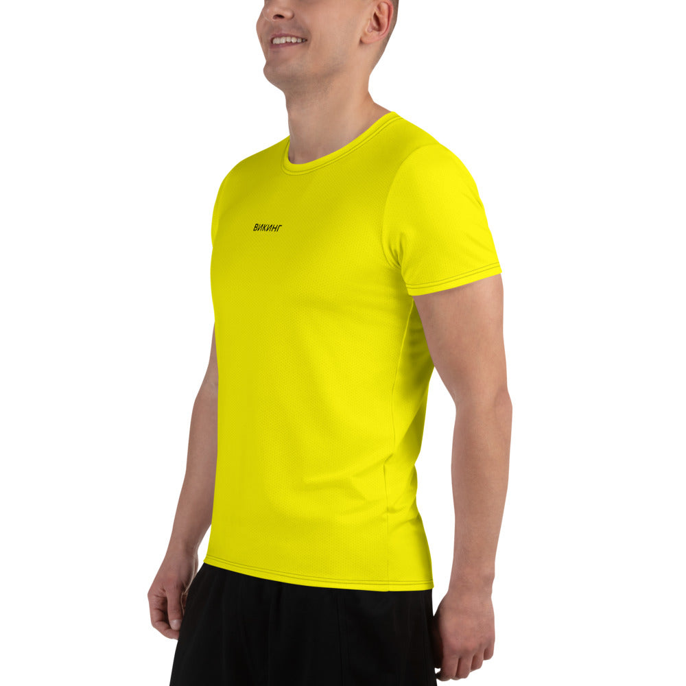 ВИКИНГ Original Bumble Bee Yellow Athletic T-Shirt Men’s