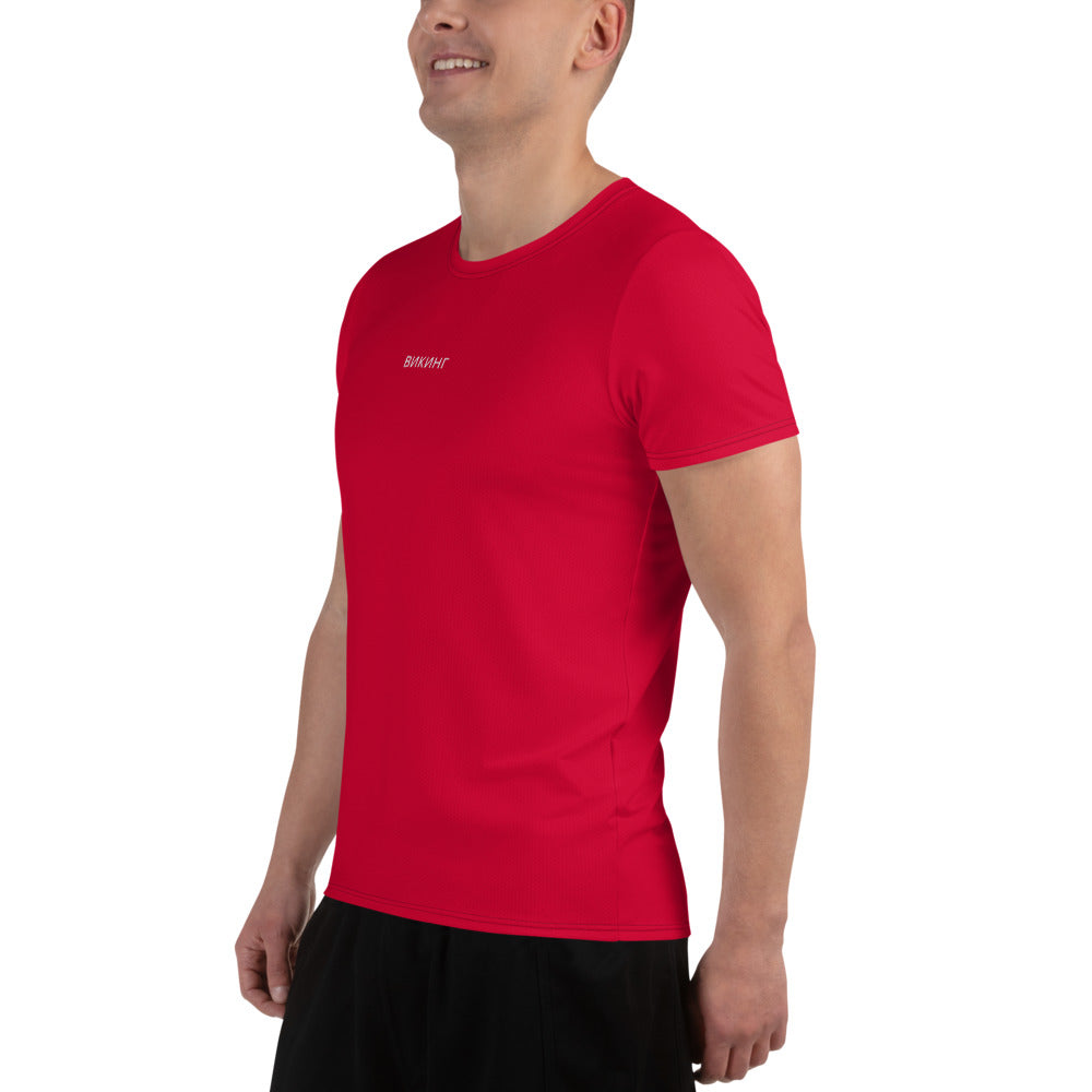 ВИКИНГ Original Lipstick Red Athletic T-Shirt Men’s