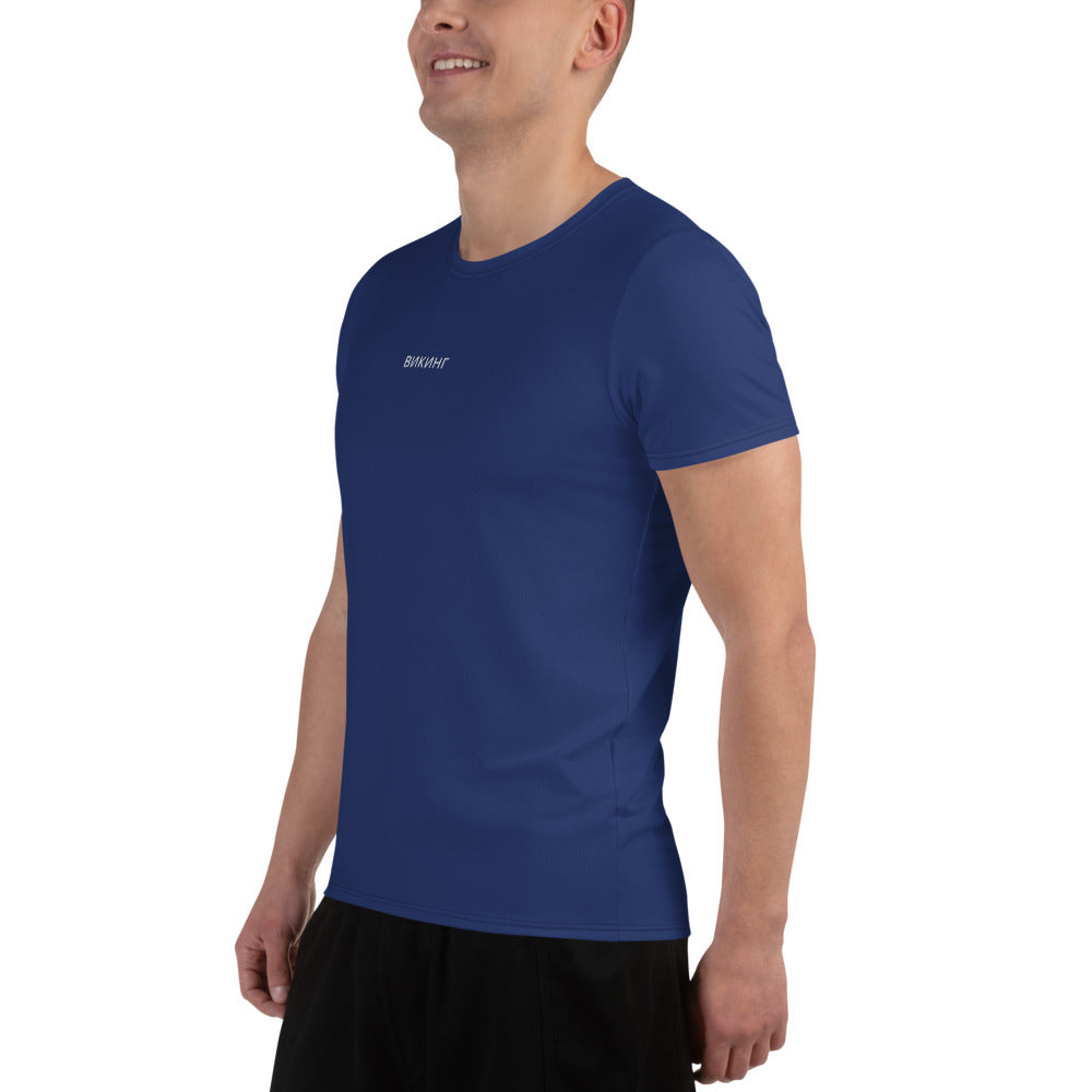 ВИКИНГ Original Navy Blue Athletic T-Shirt Men’s