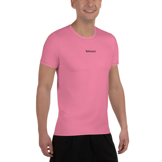 ВИКИНГ Original Bubble Gum Pink Athletic T-Shirt Men’s