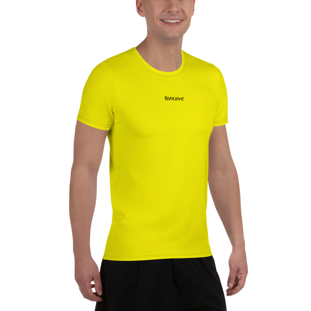 ВИКИНГ Original Bumble Bee Yellow Athletic T-Shirt Men’s