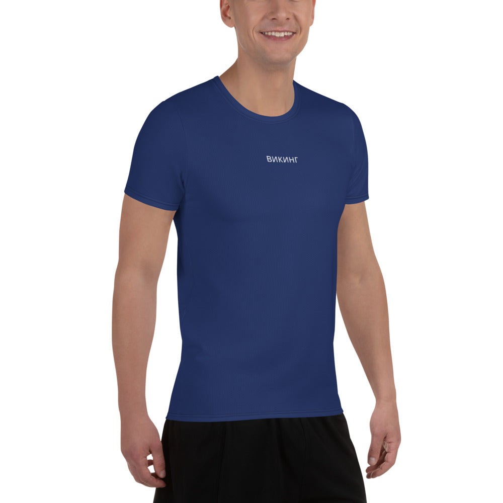 ВИКИНГ Original Navy Blue Athletic T-Shirt Men’s