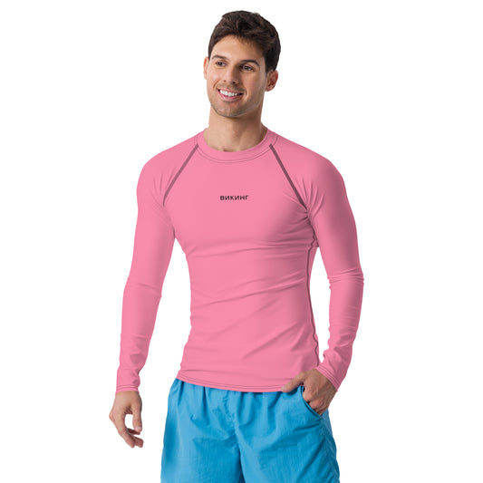 ВИКИНГ Original Bubble Gum Pink Long Sleeve Athletic Shirt Men’s