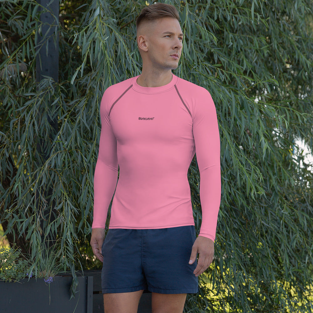 ВИКИНГ Original Bubble Gum Pink Long Sleeve Athletic Shirt Men’s