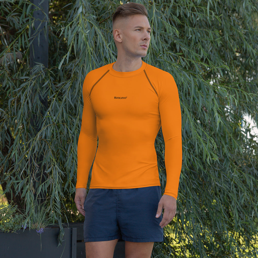 ВИКИНГ Original Tangerine Orange Long Sleeve Athletic Shirt Men’s