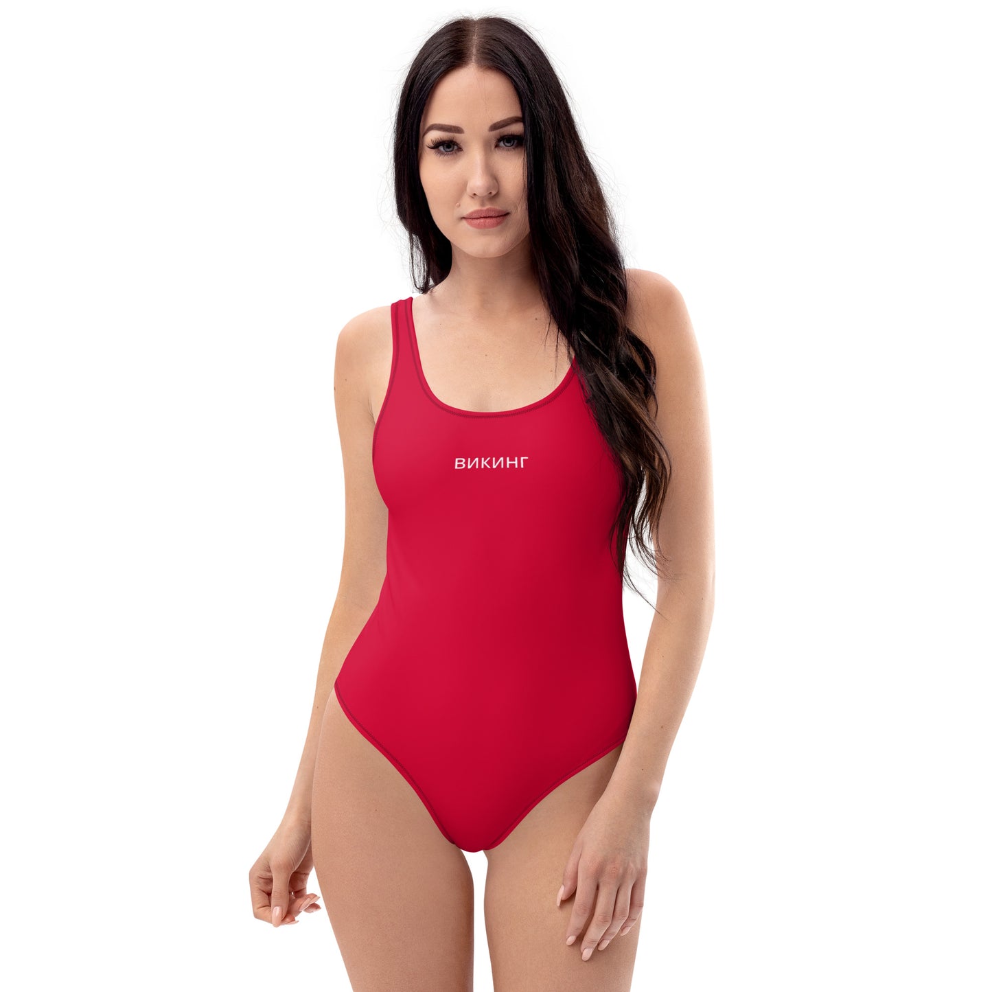 ВИКИНГ Original Lipstick Red One-Piece Swimsuit