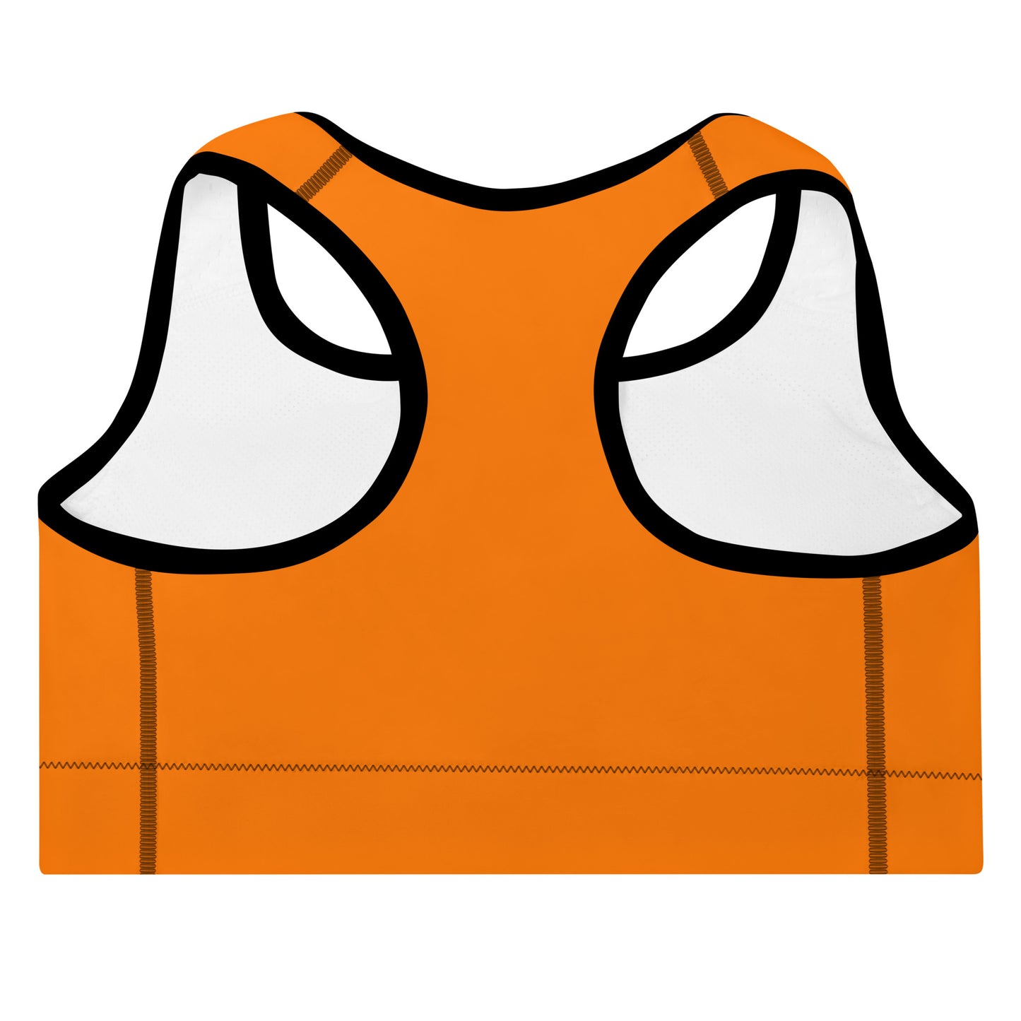 ВИКИНГ Original Tangerine Orange Padded Sports Bra