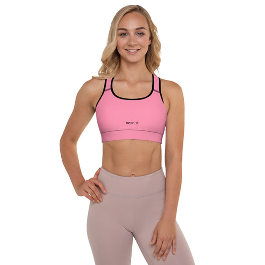 ВИКИНГ Original Bubble Gum Pink Padded Sports Bra