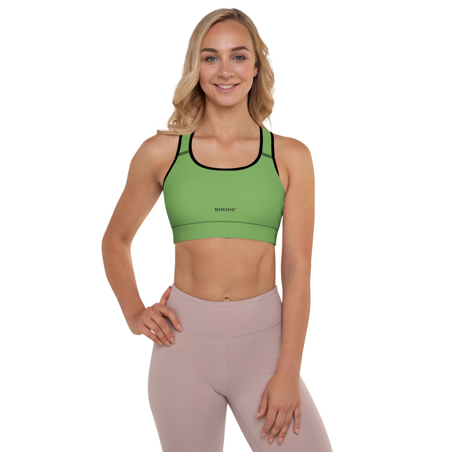 ВИКИНГ Original Shamrock Green Padded Sports Bra