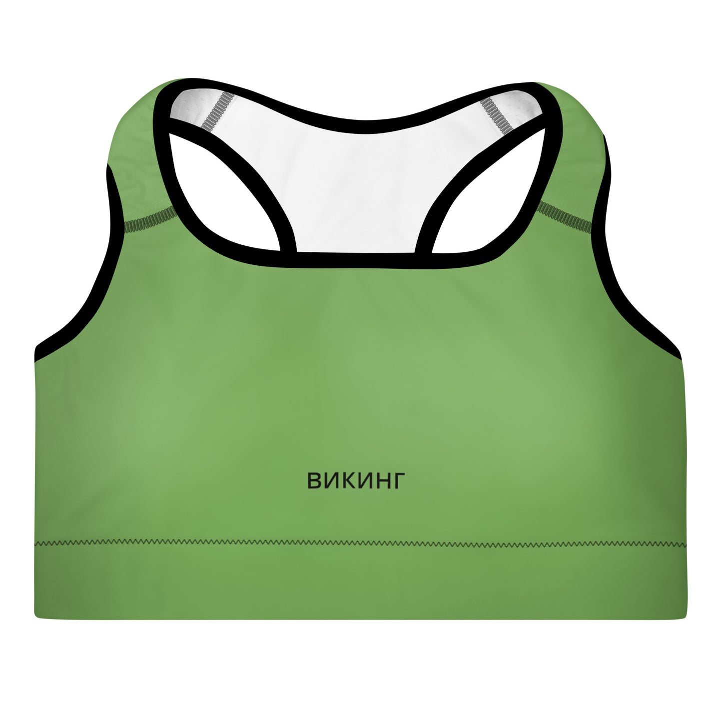 ВИКИНГ Original Shamrock Green Padded Sports Bra