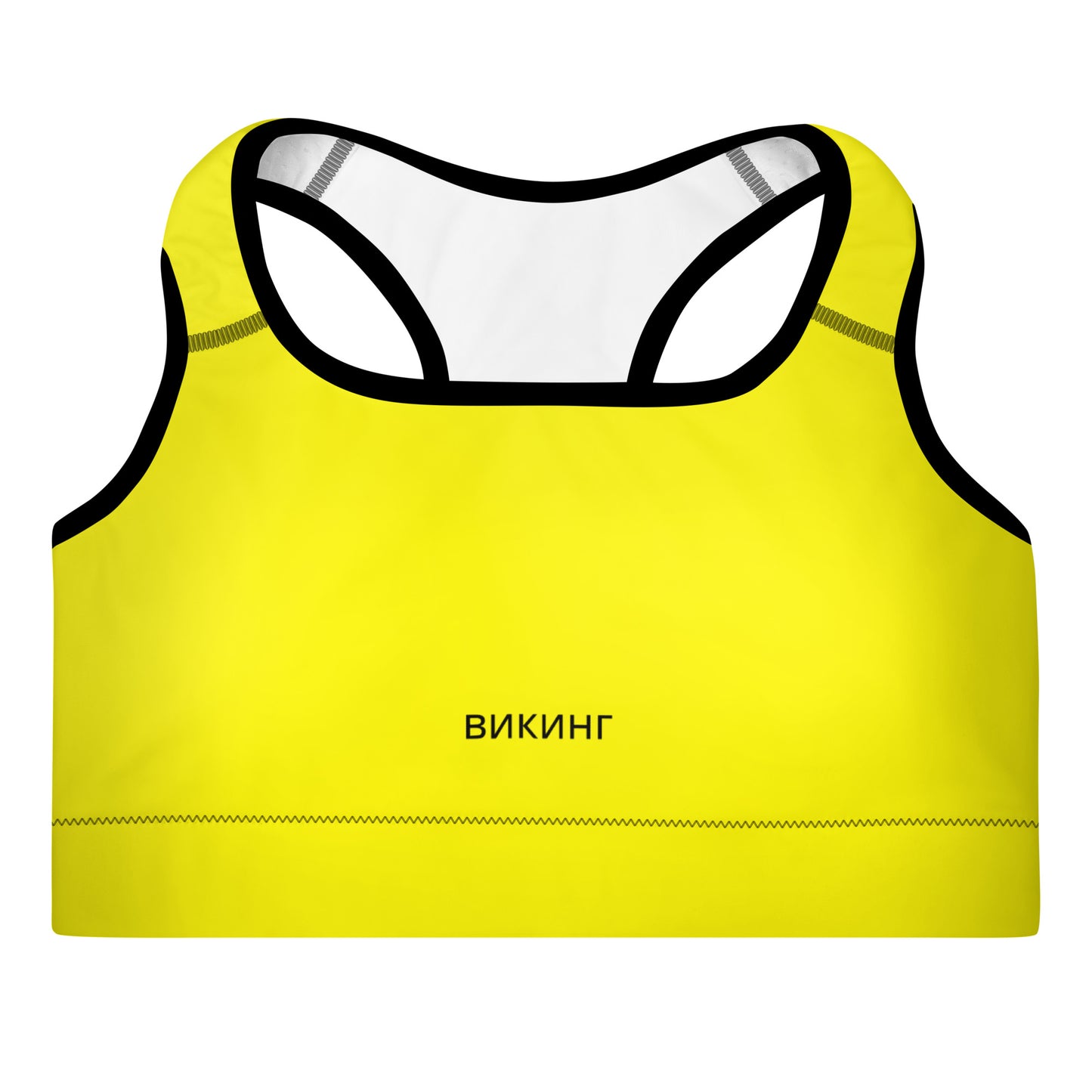 ВИКИНГ Original Bumble Bee Yellow Padded Sports Bra