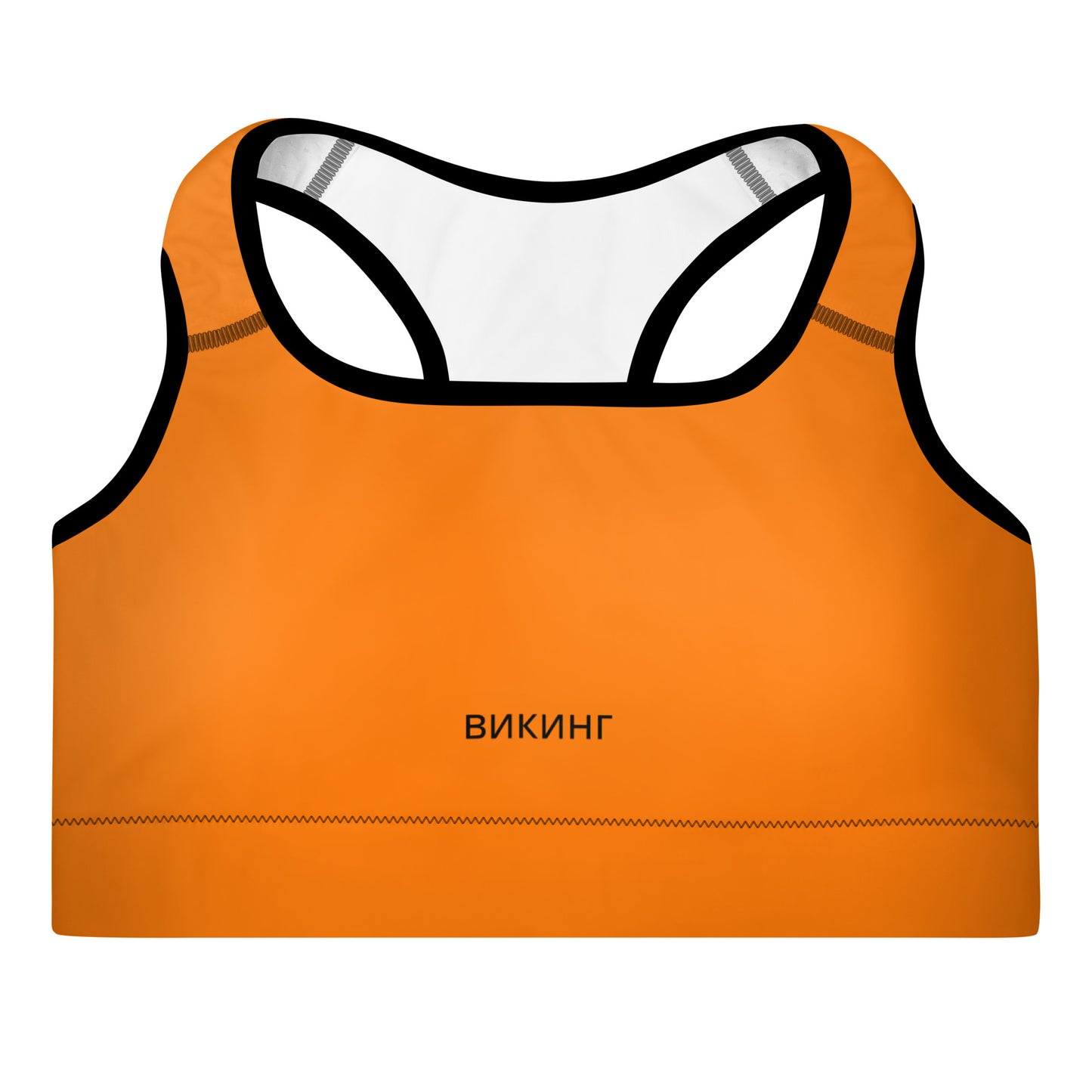 ВИКИНГ Original Tangerine Orange Padded Sports Bra