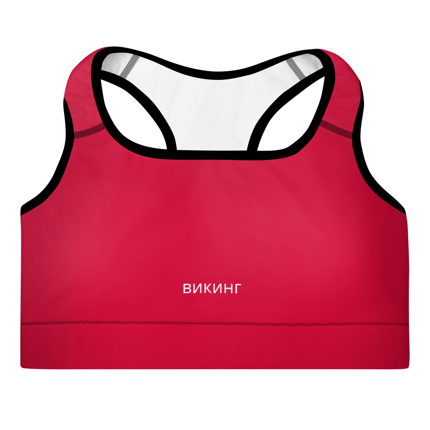 ВИКИНГ Original Lipstick Red Padded Sports Bra