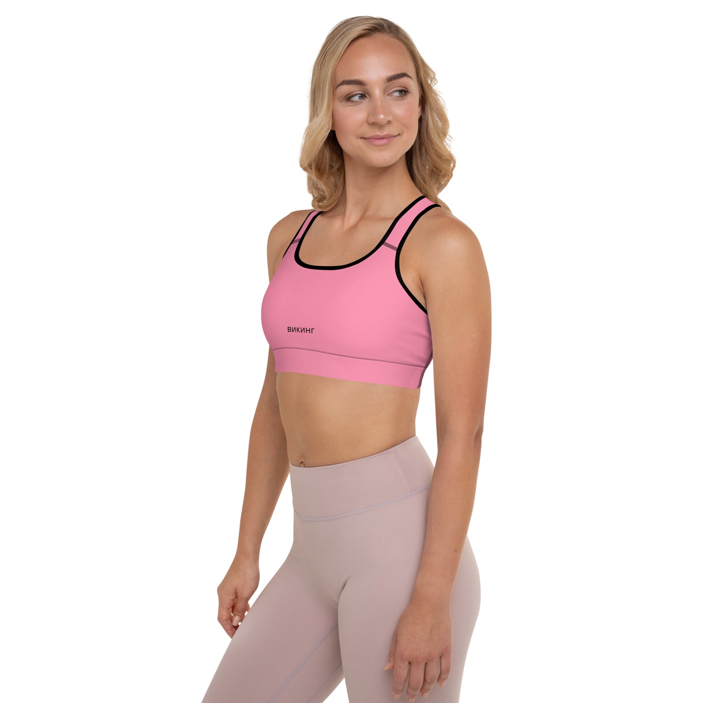 ВИКИНГ Original Bubble Gum Pink Padded Sports Bra