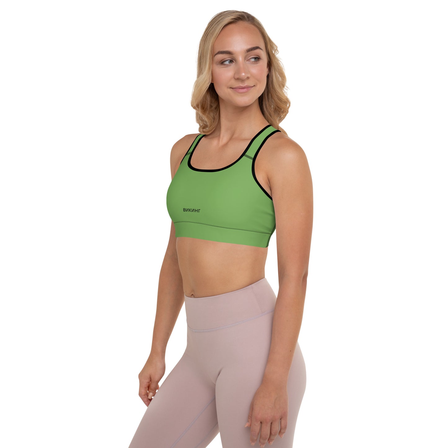 ВИКИНГ Original Shamrock Green Padded Sports Bra